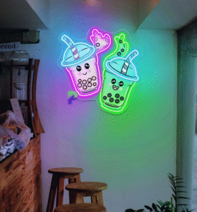 Couple Bubble Tea Neon Sign - PAGENeon (1)